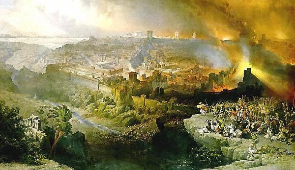 David Roberts The Siege and Destruction of Jerusalem oil painting picture